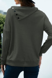 Fashion Casual Solid Split Joint Turndown Collar T-Shirts