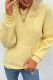 Fashion Casual Solid Split Joint Hooded Collar Tops