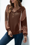 Fashion Casual Solid Split Joint Hooded Collar T-Shirts