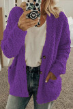 Fashion British Style Solid Split Joint O Neck Outerwear