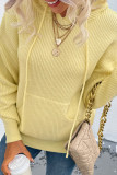 Fashion Casual Solid Split Joint Hooded Collar Tops