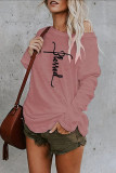 Fashion Elegant Print O Neck Tops