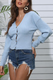 Fashion Street Solid V Neck Tops