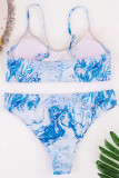 Fashion Sexy Print Split Joint Swimwears