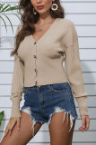 Fashion Street Solid V Neck Tops
