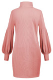 Fashion Street Solid Split Joint O Neck Princess Dresses