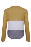 Fashion Casual Solid Split Joint V Neck T-Shirts