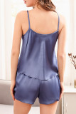 Fashion Living Solid V Neck Sleeveless Two Pieces