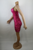 Sexy Gradual Change Split Joint Spaghetti Strap Wrapped Skirt Dresses