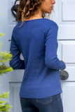 Fashion Sexy Adult Solid Split Joint Pullovers V Neck Tops