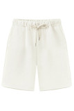 Fashion Casual Solid Frenulum Loose Mid Waist Straight Bottoms