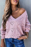 Fashion Casual Solid V Neck Tops