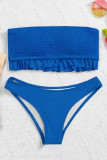 Fashion Simplicity Solid Split Joint Swimwears