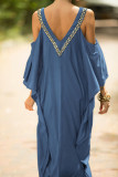 Fashion Vacation Solid Split Joint Swimwears Cover Up
