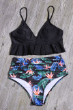 Fashion Sexy Print Split Joint Swimwears