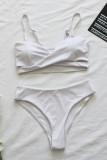 Fashion Simplicity Solid Split Joint Swimwears