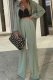 Elegant Solid Buckle Shirt Collar Long Sleeve Two Pieces
