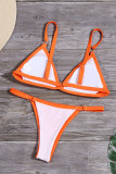 Fashion Sexy Solid Split Joint Swimwears