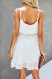 Fashion Sweet Solid Split Joint Spaghetti Strap Princess Dresses