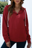 Fashion Casual Solid Split Joint Hooded Collar Tops