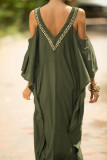 Fashion Vacation Solid Split Joint Swimwears Cover Up
