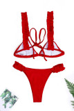 Fashion Sexy Patchwork Frenulum Swimwears
