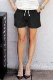 Fashion Casual Solid Frenulum Loose Mid Waist Bottoms