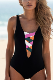 Sexy Solid Split Joint Vests Swimwears