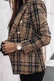 Fashion Street Adult Polyester Print Cardigan Turn-back Collar Outerwear