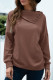 Fashion Casual Solid Split Joint Turndown Collar T-Shirts