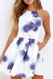 Fashion Celebrities Solid Split Joint Spaghetti Strap Lantern Skirt Dresses