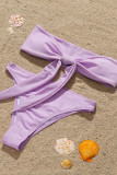 Fashion Sexy Solid Frenulum Swimwears