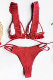 Fashion Sexy Solid Swimwears