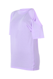 Casual Solid O Neck T-Shirts