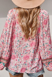 Fashion Street Print V Neck Tops