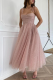Celebrities Elegant Solid Split Joint Fold Strapless Princess Dresses