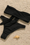 Fashion Sexy Solid Frenulum Swimwears