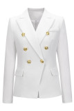 Fashion Street Solid Turn-back Collar Outerwear