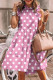 Fashion Street Print Split Joint O Neck A Line Dresses