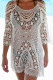 Fashion Vacation Solid Hollowed Out Swimwears Cover Up
