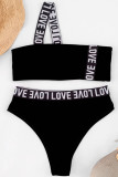 Fashion Sexy Print Split Joint Swimwears