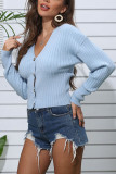 Fashion Street Solid V Neck Tops