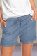 Fashion Simplicity Solid Straight Mid Waist Bottoms