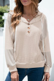 Fashion Casual Solid Split Joint Hooded Collar T-Shirts