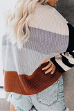 Fashion Casual Striped Split Joint O Neck Tops
