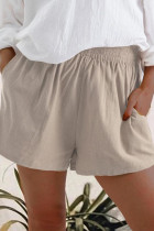 Fashion Casual Solid Pocket Loose Wide Leg Bottoms