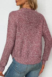 Casual Solid Basic Asymmetrical O Neck Tops Sweater