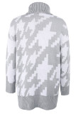 Fashion Casual Patchwork Turndown Collar Tops