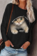 Casual Animal Print Basic O Neck Tops