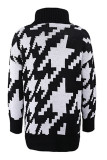 Fashion Casual Patchwork Turndown Collar Tops